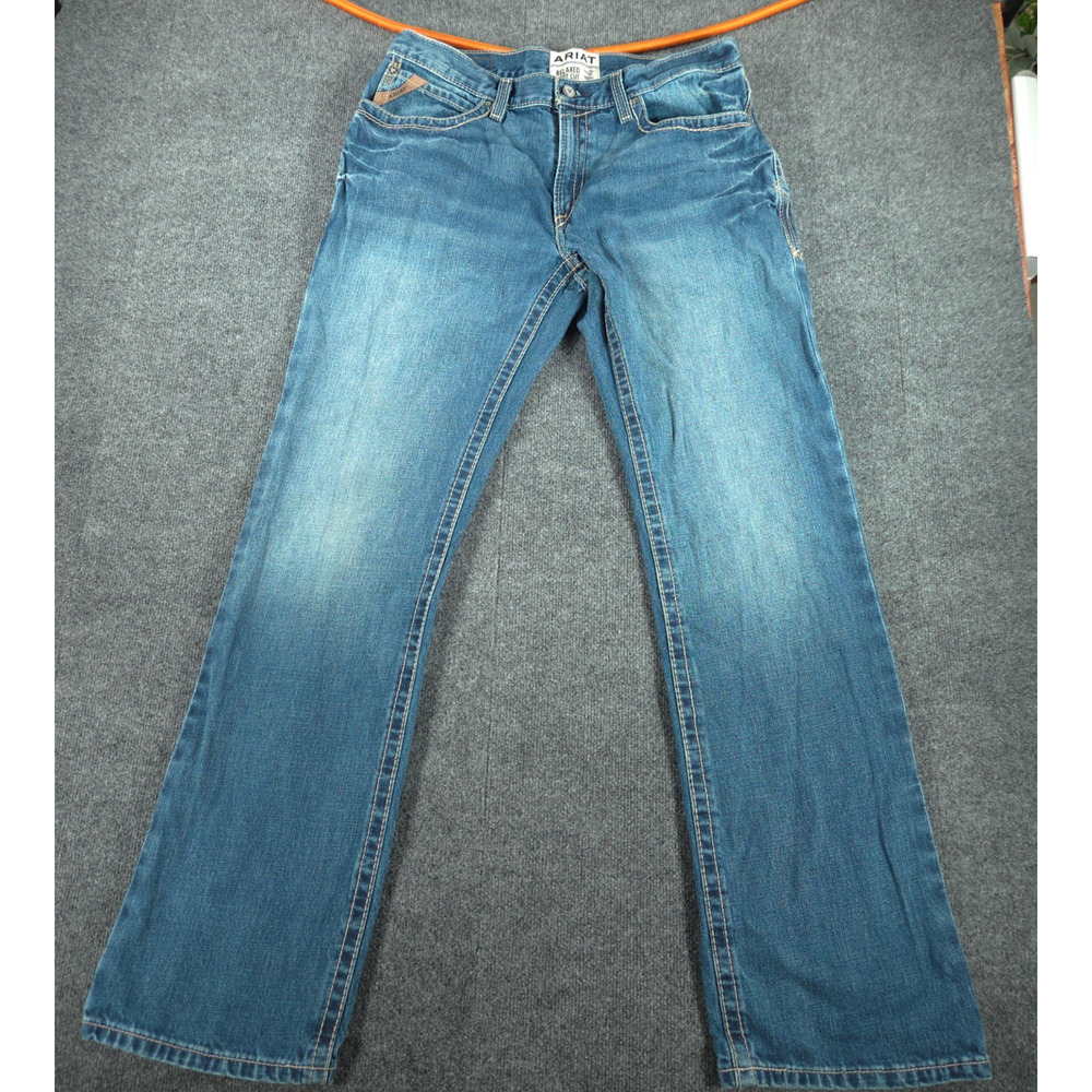 Ariat Men’s M4 Boundary Relaxed Boot Cut 35x32 (FIT 36x35) Jeans -Cowboy Work